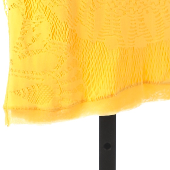 Jean Paul Gaultier Yellow Mesh Knee-Length Skirt NWT (Part of Set) - Picture 6 of 6